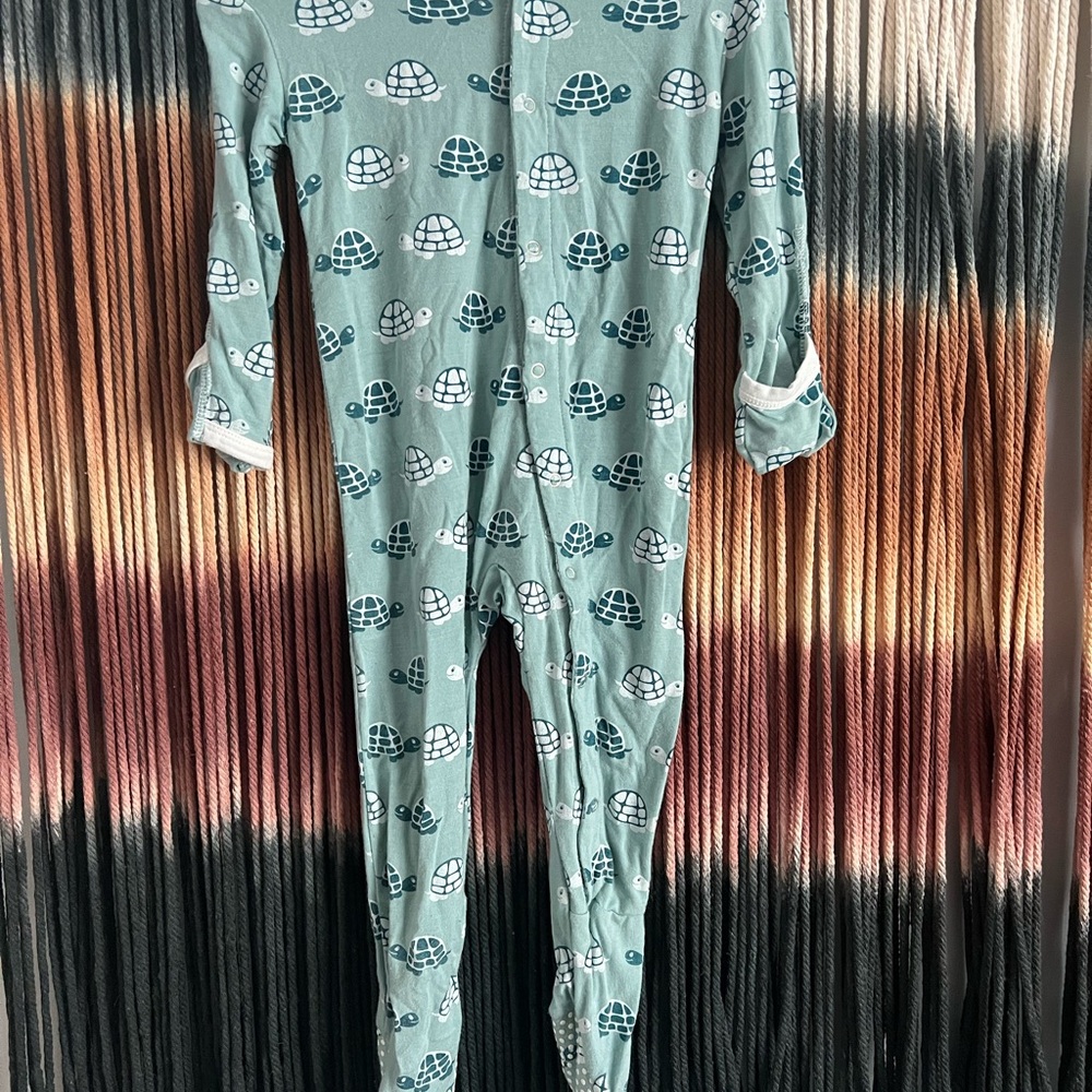 Kids Turtle Print One Piece - Green
